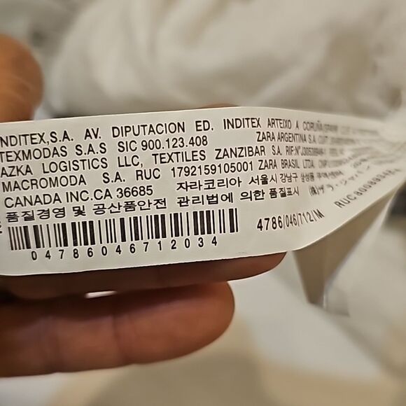 ZARA LINEN TIERED BLOUSE SIZE M - Picture 9 of 10